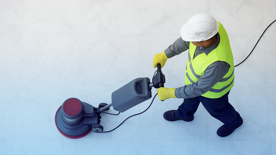 Productos especializados para dar brillo y prolongar la vida de los pisos industriales